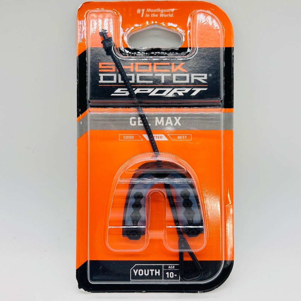Shock Doctor Sport Gel Max Youth Mouthguard Ages‎ 10+ Football Lacrosse Boxing